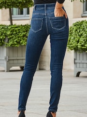Sosandar Blue Chain Detail Skinny Jeans - Image 2 of 5
