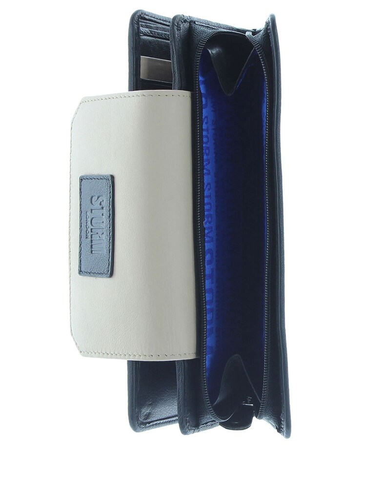 Porte-monnaie Storm Embassy en cuir noir grand format - Image 4 of 5