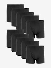 Black 10 pack A-Front Boxers - Image 1 of 3