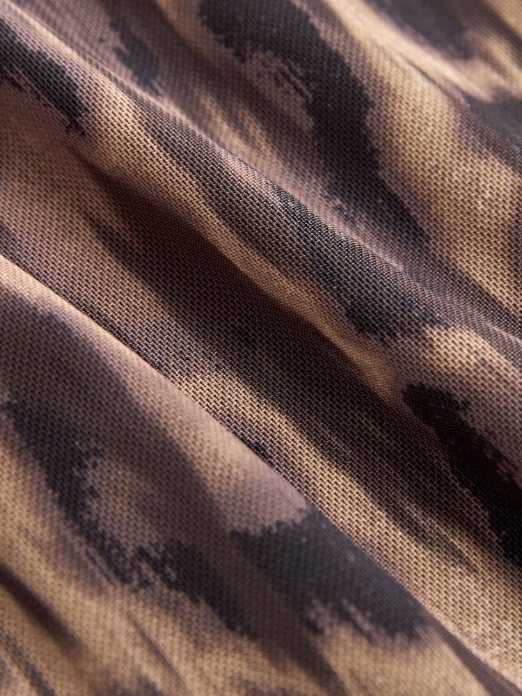 Leopard Print Mesh Corset Detail Mini Dress - Image 5 of 5