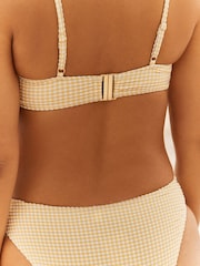 Yellow Gingham Yellow Rochelle Humes Gingham High Leg Bikini Bottoms - Image 3 of 5