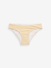 Yellow Gingham Yellow Rochelle Humes Gingham High Leg Bikini Bottoms - Image 5 of 5