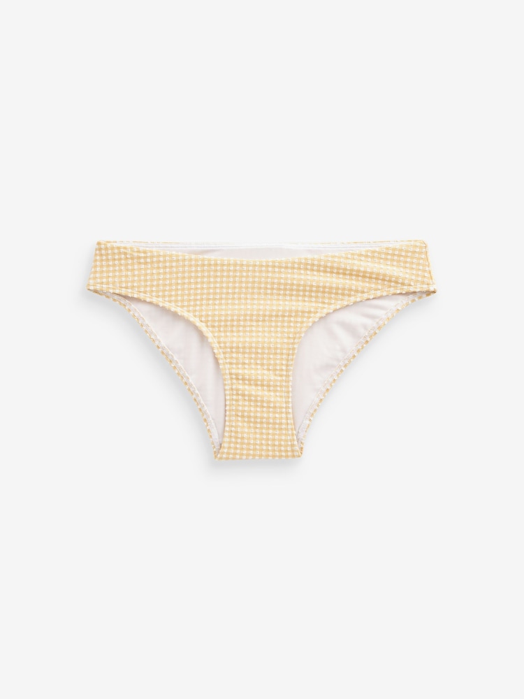 Yellow Gingham Yellow Rochelle Humes Gingham High Leg Bikini Bottoms - Image 5 of 5