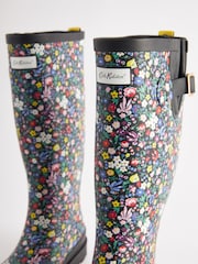 Cath Kidston Black Ditsy Floral Tall Wellies - Image 3 of 7