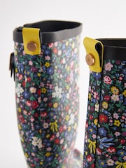 Cath Kidston Black Ditsy Floral Tall Wellies - Image 5 of 7