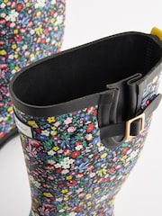 Cath Kidston Black Ditsy Floral Tall Wellies - Image 6 of 7