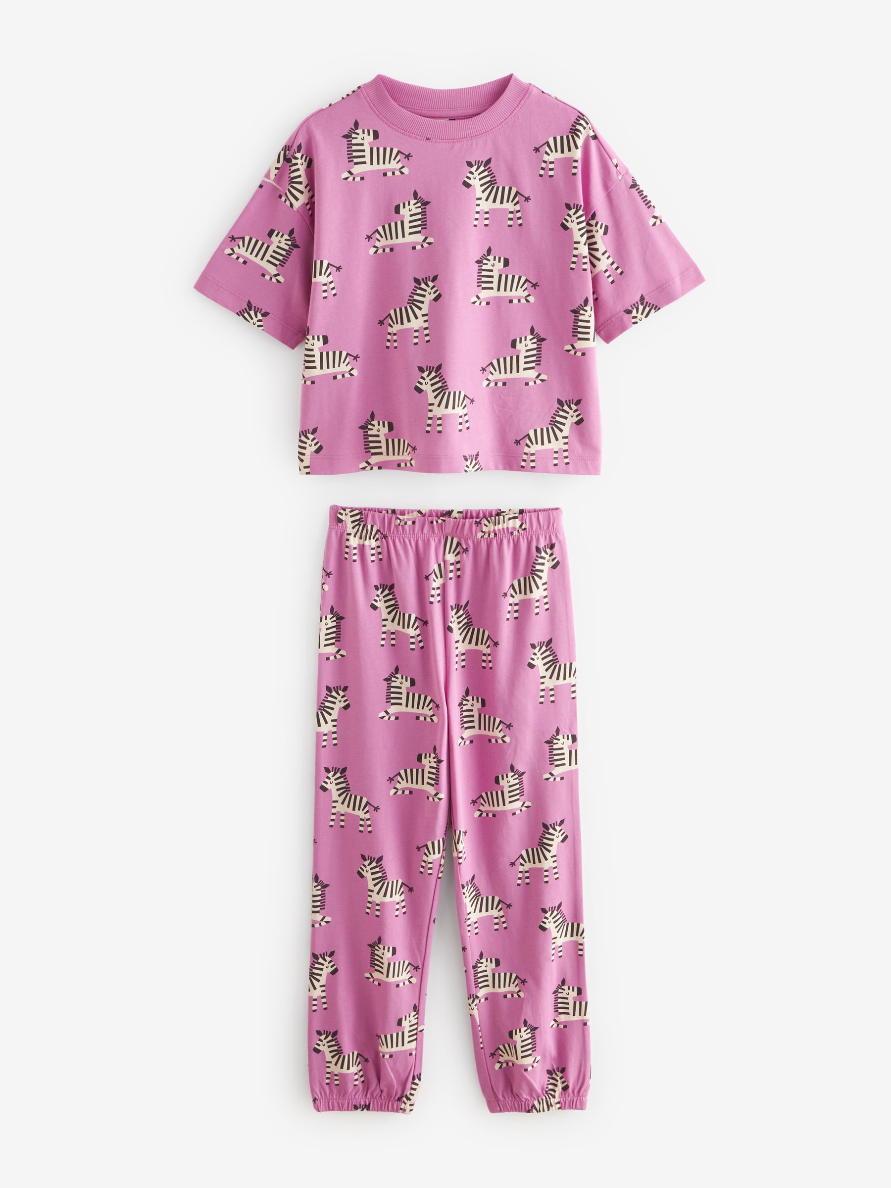 人気デザイナー Buy Purple Zebra Joggers Pyjamas 3 Pack (3-16yrs) from Next パンツ