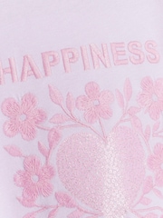 River Island Purple Girls Happiness T-Shirt Set - Image 4 of 4