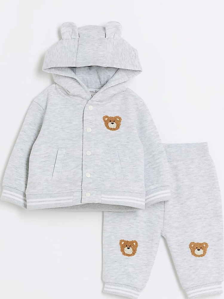 River Island dojenček dečki Teddy Bear Sweat Set - Slika 1 iz 5