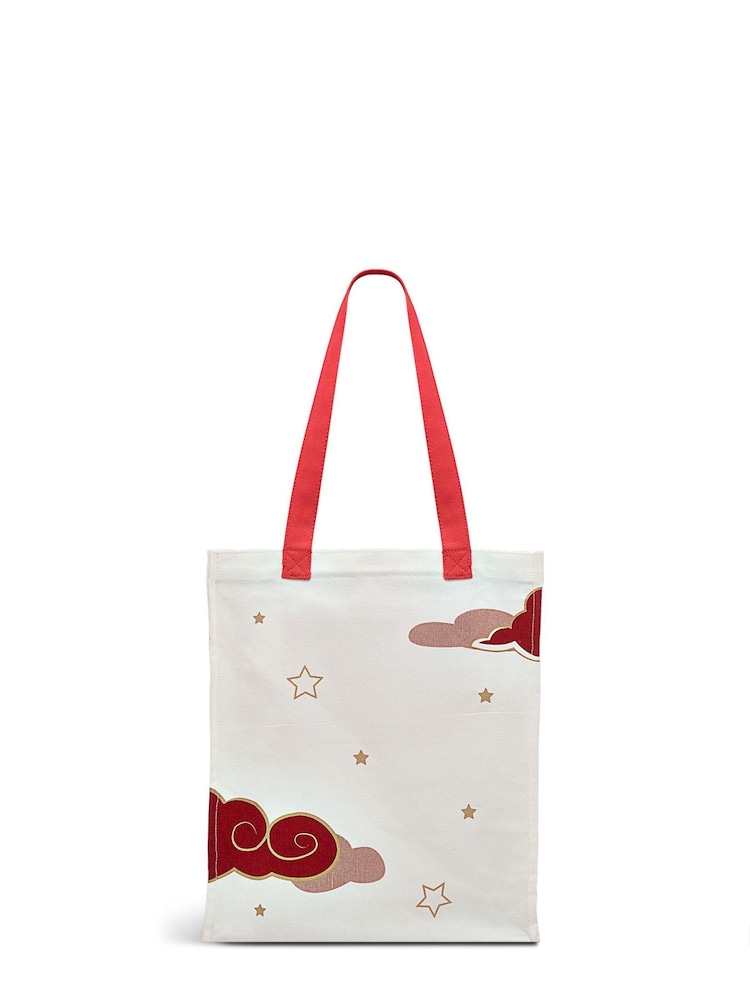 Radley London Lunar New Year Medium Open-Top Red/White Tote Bag - Image 2 of 4 Radley London Lunar New Year Medium Open-Top Red/White Tote Bag - Image 2 of 4
