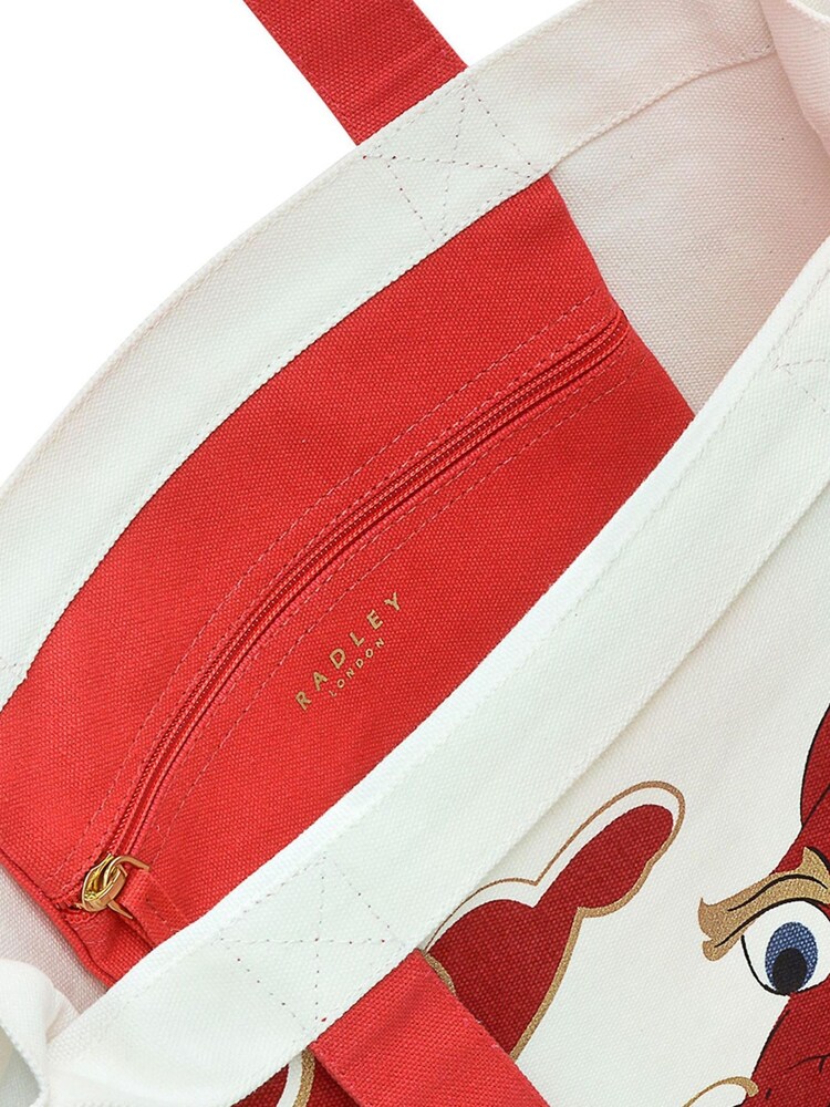 Radley London Lunar New Year Medium Open-Top Red/White Tote Bag - Image 4 of 4 Radley London Lunar New Year Medium Open-Top Red/White Tote Bag - Image 4 of 4