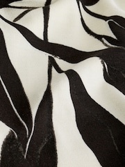 Black/White Lemon Print Elasticated Waist Jersey Shorts - Image 7 of 7