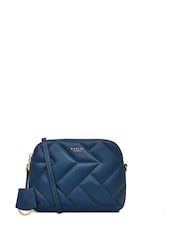 Radley London Medium Blue Dukes Place Quilt Zip Top Cross-Body Bag - Image 2 of 5