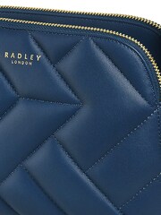Radley London Medium Blue Dukes Place Quilt Zip Top Cross-Body Bag - Image 5 of 5