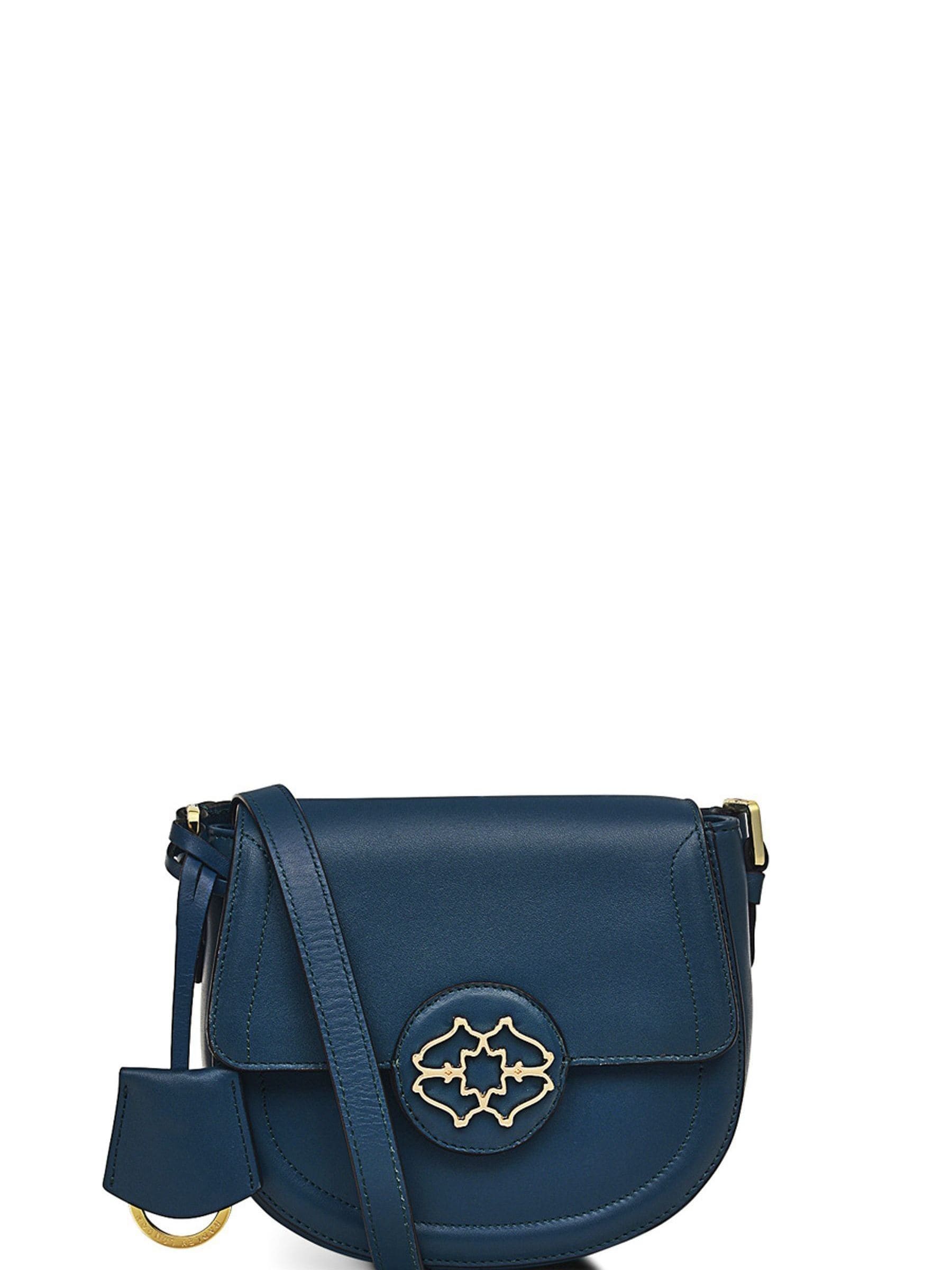 RADLEY Cross orders Body Handbag, Blue Fabric, Leather Handle, Messenger