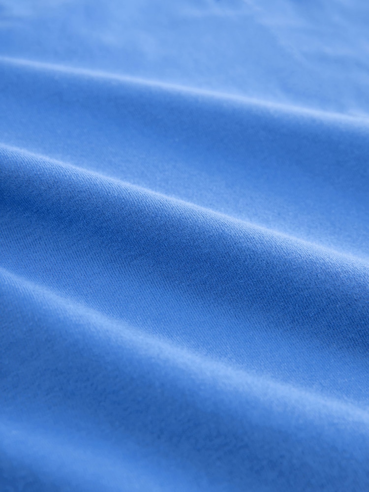 Cobalt Blue Sleeveless Tiered Mini Summer Jersey Dress - Image 6 of 6