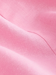 Pink Linen Blend Midi Dress - Image 7 of 7