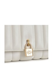 Radley London Mill Bay - Padlock Quilt Medium Flapover White Cross Body Bag - Image 3 of 4