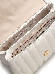 Radley London Mill Bay - Padlock Quilt Medium Flapover White Cross Body Bag - Image 4 of 4