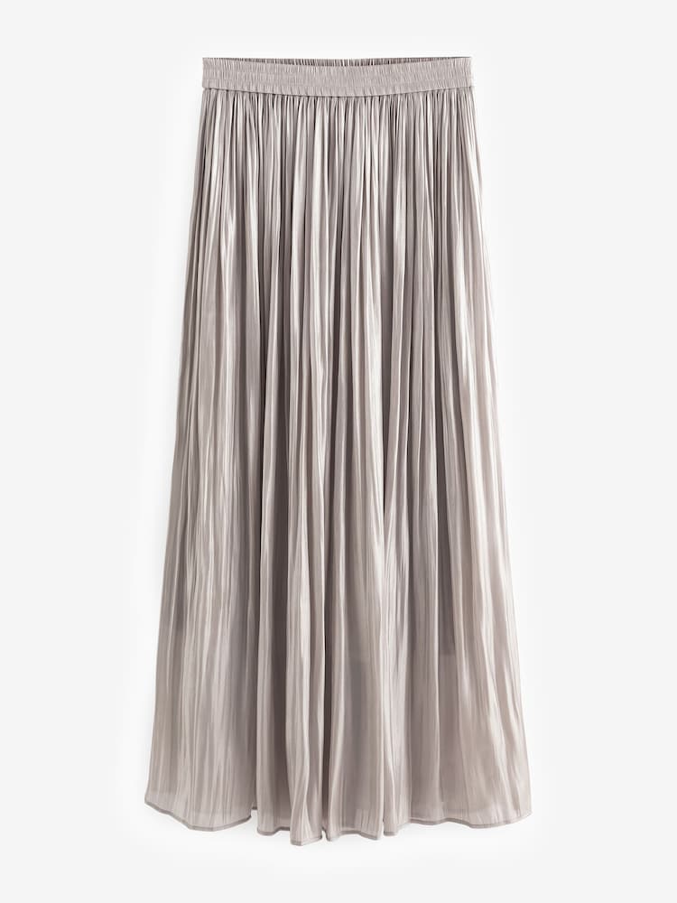 Gold Satin Maxi Skirt - Image 5 of 6
