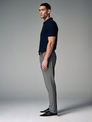 Grey Belted Soft Touch 5 Pocket Jean Style Trousers - Image 3 of 6