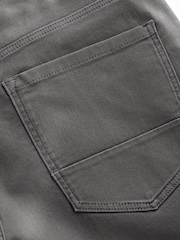 Grey Belted Soft Touch 5 Pocket Jean Style Trousers - Image 6 of 6
