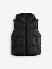 Black Hooded Padded Gilet (3-16yrs) - Image 8 of 12