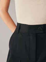 Black Cropped Capri Trousers - Image 5 of 7