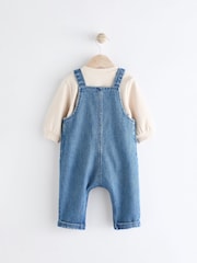 Blue Baby Denim Dungarees and Bodysuit Set (0mths-2yrs) - Image 2 of 9