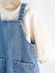 Blue Baby Denim Dungarees and Bodysuit Set (0mths-2yrs) - Image 4 of 9