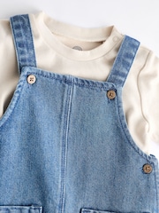 Blue Baby Denim Dungarees and Bodysuit Set (0mths-2yrs) - Image 5 of 9