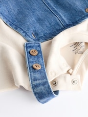 Blue Baby Denim Dungarees and Bodysuit Set (0mths-2yrs) - Image 6 of 9