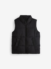 Black Padded Puffer Gilet (3-16yrs) - Image 1 of 5