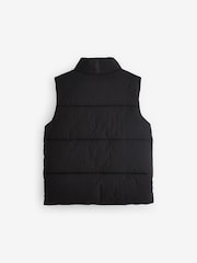 Black Padded Puffer Gilet (3-16yrs) - Image 3 of 5