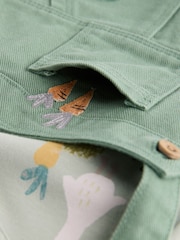 Green Farm Baby Twill Dungarees and Bodysuit Set (0mths-2yrs) - Image 7 of 7