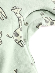 Salbeigrüne Giraffe - Set aus Latzhose und Body für Babys (0 Monate bis 2 Jahre) - Bild 11 von 12