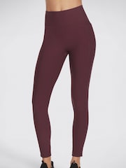 Skechers Burgundy Black GoFlex High Waisted Ribbed Leggings - Image 1 of 1