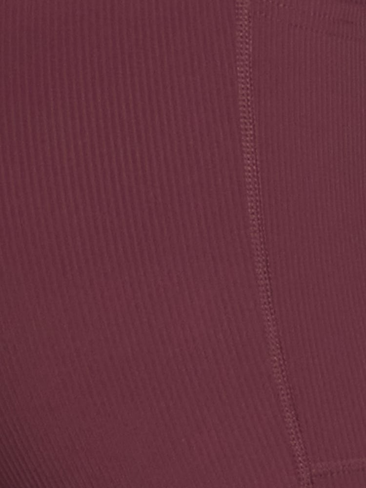 Skechers Burgundy Black GoFlex High Waisted Ribbed Leggings - Image 4 of 4