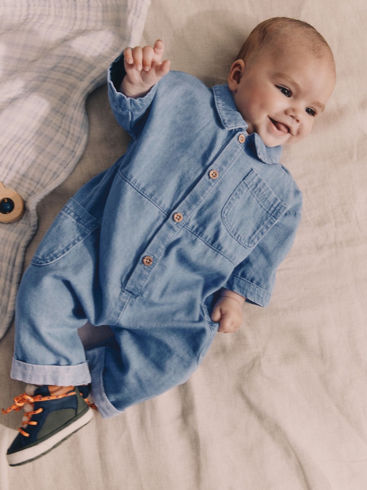 Denim Baby Romper (0mths-2yrs) - Image 2 of 9