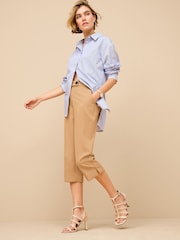 Camel Cropped Capri Trousers - Image 1 of 6
