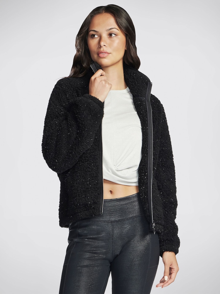 Skechers Black Gosnuggle Sherpa Jacket - Image 1 of 4