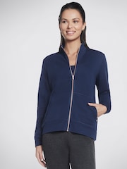 Skechers Blue The Hoodless Hoodie Gowalk Everywhere Jacket - Image 4 of 5