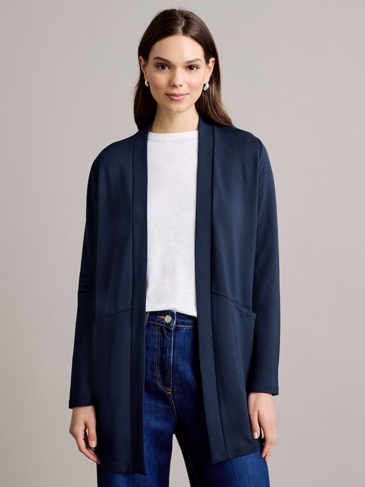 Skechers Blue Skechluxe Renew Cardigan - Image 1 of 5 Skechers Blue Skechluxe Renew Cardigan - Image 1 of 5