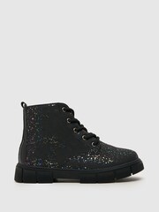 Schuh Chant Speckle Black Boots - Image 1 of 4