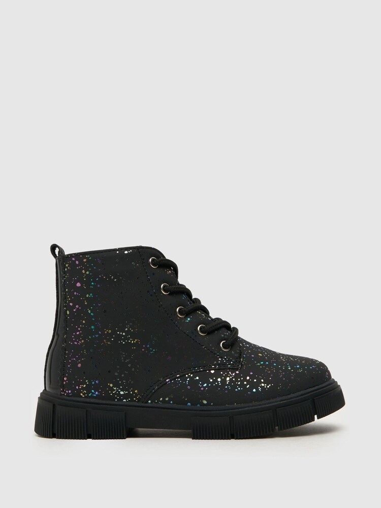 Schuh Chant Speckle Black Boots - Image 1 of 4