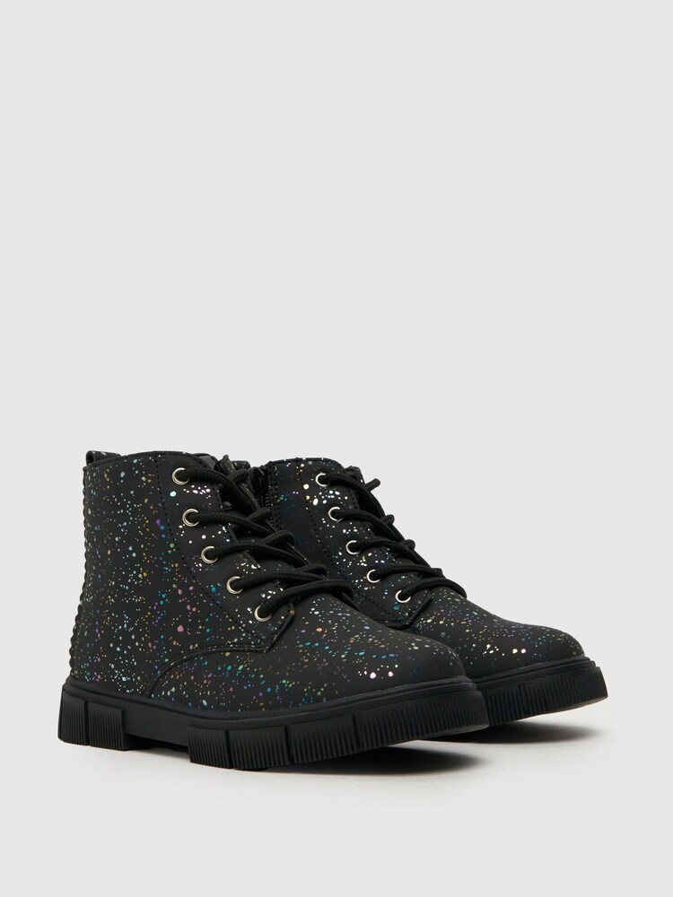 Schuh Chant Speckle Black Boots - Image 2 of 4