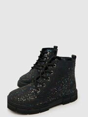 Schuh Chant Speckle Black Boots - Image 4 of 4