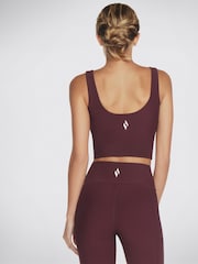 Skechers Red Goflex Rib Longline Bra - Image 2 of 3