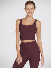 Skechers Red Goflex Rib Longline Bra - Image 3 of 3
