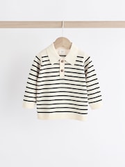 Mornarsko modra črtasta - Baby Woven100% Cotton Top and Trousers Set (0mths-2yrs) - Slika 8 iz 18
